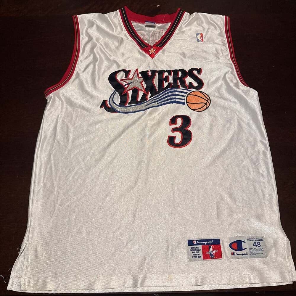 Champion × NBA AUTHENTIC🔥 ALLEN IVERSON Philadelphia 76ers Champion jersey